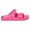 thumbnail image 2 of ANLUKE Kids Girls Comfort Slides Soft Sandals for Boys with Adjustable Two Buckle, Sizes 10-4, 2 of 7
