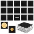 thumbnail image 1 of 20 estuches acrílicos para colección de monedas, estuches para monedas con bases de espuma ajustables, soportes universales para monedas, estuches protectores para monedas para coleccionistas, 1 of 6