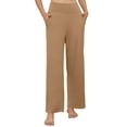Asklazy Womens Wide Leg Pants Comfy Lounge Pajamas Loose Fit High