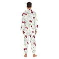 thumbnail image 7 of joogoo Cherry Gardenia Floral Unisex Adults Onesies Pajamas Jumpsuits L, 7 of 7