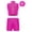 Hot Pink, variant on TTAO Acrobatics Gymnastics Leotards for Girls Rhinestones Athletic Crop Top with Shorts Cheerleading Uniform Set Blue 10
