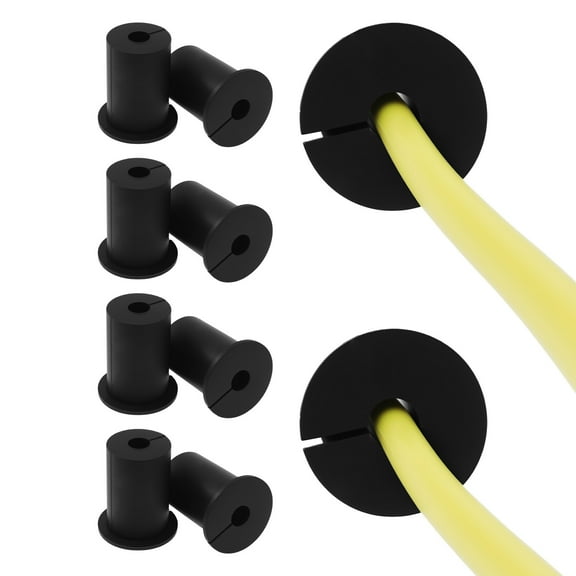 Ikoopy 10Pcs Cable Grommet Kit Silicone Wall Bushing Grommet Portable Wall Hole Cable Routing Kit Easy to Install for Protecting Cord