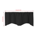 thumbnail image 2 of Black Blackout Curtain Curtain Short Curtain (52 × 18In) A Polyester - 1Pc Curtain, 2 of 8