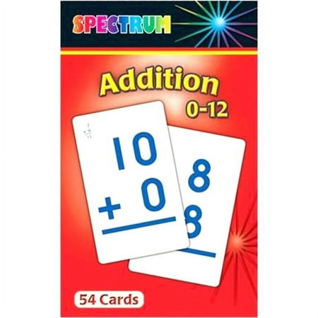 Carson Dellosa Education CD-734006 Spectrum Flash Cards Addition 0-12