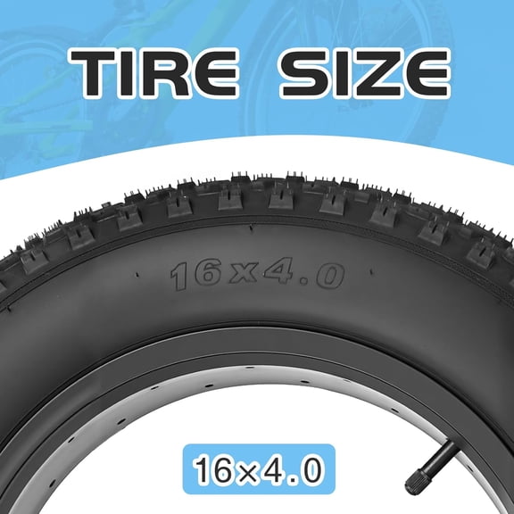 16/20 x 4.0 E-Bike Tire Fat Tire High Performance Replacement Folding Mountain Bike Tire High-Density Bike Tires for E Bikes