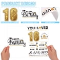 thumbnail image 3 of Uxcell 16th Birthday Card, Happy Birthdays Card Time Greeting Card with Envelope for Girl Boy Women Gift Friend Birthday Decorations, Gold Tone, 3 of 4
