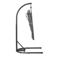 thumbnail image 3 of Mainstays Patio Hanging Egg Chair with Stand - Grey, 3 of 8