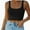 Black, variant on Tank Top for Women Square Neckline Sleeveless Trendy Sexy Tops Slim Fitted Summer Yoga Tops