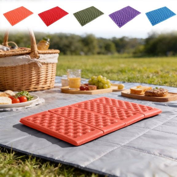 Bowayaoa Foldable foam cushion, waterproof, cold-proof and moisture-proof portable cushion, high elastic and wear-resistant outdoor cushion camping picnic fishing travel office car cushion.