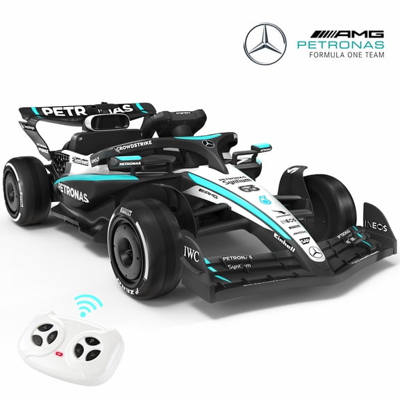 Mercedes F1 12V Ride On Car for Kids, Battery Powered Electric Go-Kart with Parent Remote Control, Music, Bluetooth, Suspension, Toddler Ride On Toy for Boys Girls Ages 3 ,Black