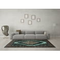 thumbnail image 3 of Ahgly Company Indoor Rectangle Persian Light Blue Traditional Area Rugs, 8' x 10', 3 of 4