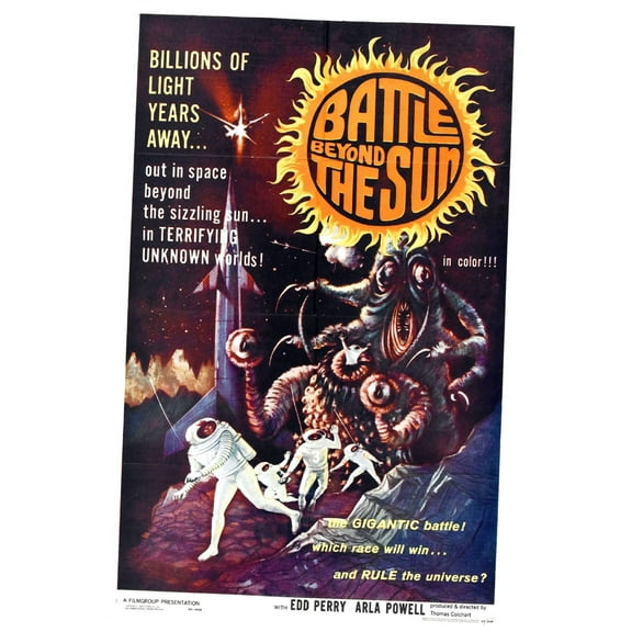 Battle Beyond The Sun Movie poster 12x16 Print on Metal Sign 12in x 16in Square Adults Z Posters