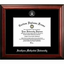Campus Images TX944SED-1185 11 x 8.5 in. Southern Methodist University Silver Embossed Diploma Frame