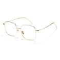 thumbnail image 2 of Gafas Cyxus, cuadradas, retro, que bloquean la luz azul, con montura metálica, 2 of 9