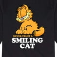 thumbnail image 3 of Garfield - Never Trust Smiling Cat - Toddler And Youth Long Sleeve Graphic T-Shirt, 3 of 5