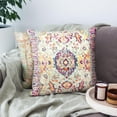 thumbnail image 2 of Throw Pillow Cover 18"x18" Boho, Vintage Persian Pillow Cover Ethnic Decorative Pillow Cases Home Outdoor Square Purple Pillowcase for Bed Sofa Couch, 2 of 6