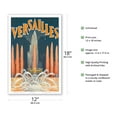 thumbnail image 2 of Versailles France - Water Fountains Palace Gardens of Versailles - Vintage Travel Poster by F. Prodhomme c.1930 - Master Art Print (Unframed) 12in x 18in, 2 of 4