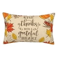 thumbnail image 1 of Balery Thanksgiving With A Grateful Heart Funda de Cojín Estampada, Regalos para Mujeres, Regalos de Amor para Ella, Regalos para Novia o Esposa, Funda de Almohada-14"x20", 1 of 6