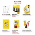 thumbnail image 3 of Starfrit Electric Iced Tea & Iced Coffee Maker - 2.5L Pitcher - Auto Shut-Off - Yellow, 3 of 6