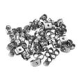 thumbnail image 1 of Reemplazos de respaldos de aretes de plata de ley para postes, respaldos de aretes perforados seguros para pernos prisioneros, hipoalergénicos, 1 of 1