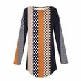 thumbnail image 4 of FcBaudy Hauts pour Femmes, Blouses et Chemises à Manches Longues et Col Rond, T-Shirts Imprimés Mode pour Femmes, Blouse Ample à Manches Longues Col Rond Décontractée en Polyester, 4 of 4