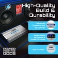 thumbnail image 4 of Hifonics Brutus BG 560 Watt 2 Channel Amplifier with Built-In UV Meter, Silver, 4 of 14