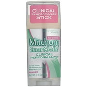 5 Pack Mitchum Smart Solid Clinical Performance Powder Anti-Perspirant 2.5 Oz Ea