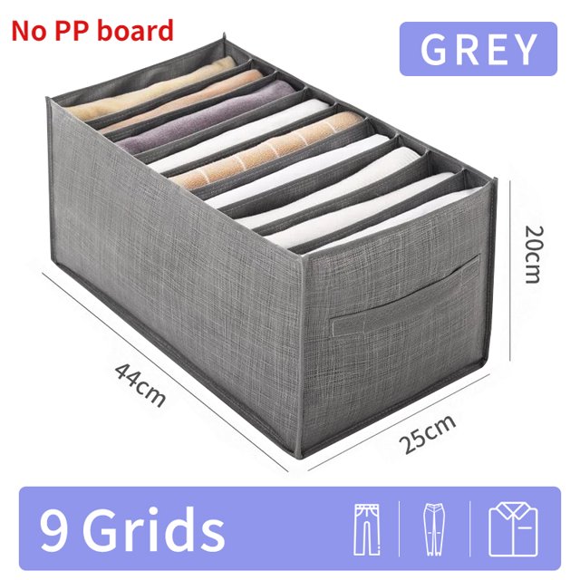 Caja de almacenamiento para pantalones vaqueros, armarios, organizador de ropa, cajones, ropa interior, calcetines, camisetas, organizadores de almacenamiento de guardarropa