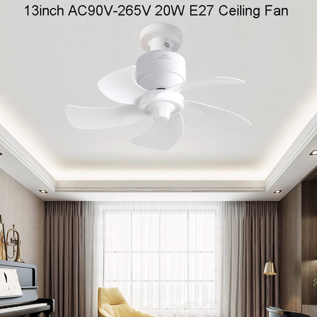 Adjustment Speed Electric Fan E27 Thread Ceiling Fan for Indoor Room AC90-265V Cooling Fan Remote Control Chandelier Fan