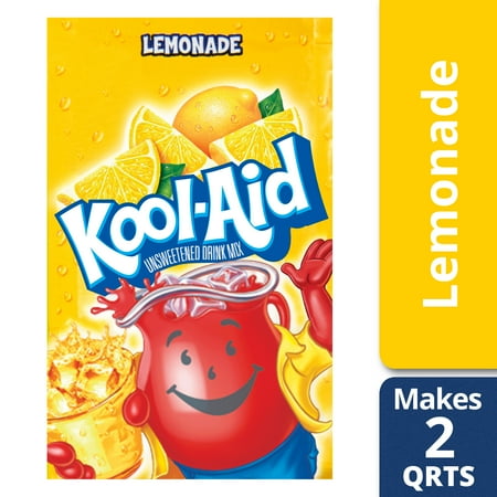 UPC 043000955697 product image for Kool-Aid Unsweetened Lemonade Powdered Drink Mix, Caffeine Free, 0.23 oz Packet | upcitemdb.com