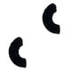 thumbnail image 1 of Minnieouse Paquete de 2 fundas para patines de hielo, protector de zapatos de ruedas, Unisex, portátil, para interior y exterior, protector de patinaje Negro 2piezas Minnieouse CBP497612, 1 of 6