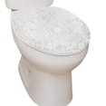 thumbnail image 4 of Home Weavers Luxury Collection 100% Cotton Tufted Bath Lid Cover, Extra Soft and Absorbent Bath Lid Cover, Non-Slip Plush Bath Mats, Machine Wash, bath Lid Cover for Toilet, 18"x18", White, 4 of 5