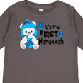 thumbnail image 4 of Inktastic It's My 1st Hanukkah Cute Bear with Dreidel Boys or Girls Long Sleeve Toddler T-Shirt, 4 of 5