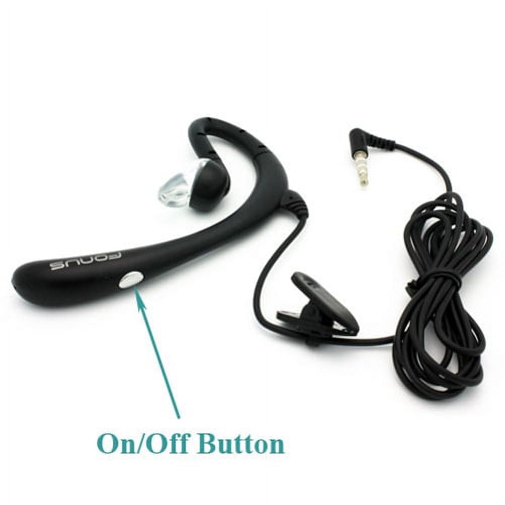 Headphone Earphone w Mic Wired Mono Headset 3.5mm Single Earbud Hands-free B5O for iPhone 6S Plus, iPad Pro 9.7 Mini 4 3 Air, 6 Plus, 12.9 2 - ASUS Zenfone V Live Max Plus M1, ROG Phone 2, AR