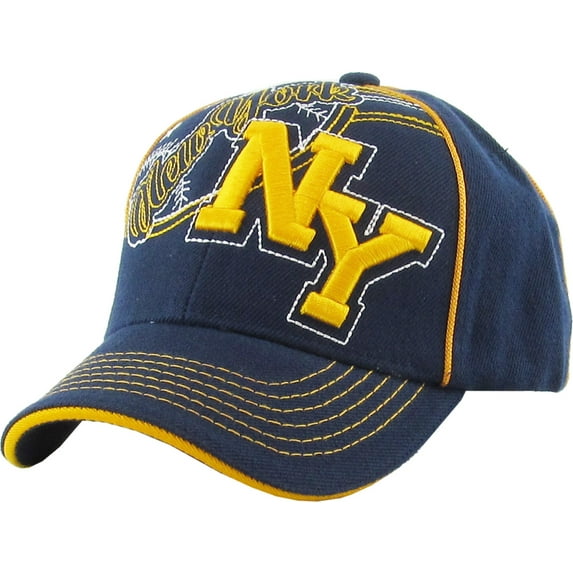 Kid's NY New York Baseball Cap Adjustable Velcro Closure Hat Junior Youth