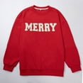 thumbnail image 2 of MOUSYA Women Plus Size Merry Sweatshirt Women Christmas Glitter Patch Merry Shirt Merry Letter Print Long Sleeve Oversized Pullover Tops,2X, 2 of 13