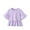 Purple, variant on Kaemgyyd Toddler Baby Girls Cotton T Shirt Casual Loose Short Sleeve Flowy Top Summer Solid Ruffle Hem Basic Tees Plain Blouse