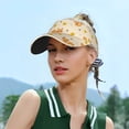 thumbnail image 5 of Kdxio Squirrel And Leaves Print Sun Visor Hat Golf Visor Adjustable Velcro Outdoor Sports Cap for Men Women, 5 of 7