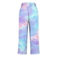 thumbnail image 4 of Edvintorg Womens Lounge Pants Plus Size Fashion Printed Elastic Waisted Loose Casual Trouser with Pockets Women Clothes Purple XXXL, 4 of 5
