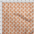 thumbnail image 4 of oneOone Polyester Spandex Orange Fabric Floral Sewing Craft Projects Fabric Prints By Yard 56 Inch Wide, 4 of 4