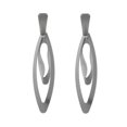 thumbnail image 1 of Pendientes Exagerados Metal Cuadrados Perfecl Plata, 1 of 5