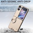 thumbnail image 6 of for Oppo Find N2 Flip Case with Ring, Slim PU Leather Protective Cover Phone Case Oppo Find N2 Flip ZH Beige, 6 of 18