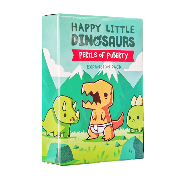 "Happy Dinosaur: Adolescent Danger" Expansion Card Game-Suitable For Players Over 8 Years Old, 2-4 PlayersVinsniv