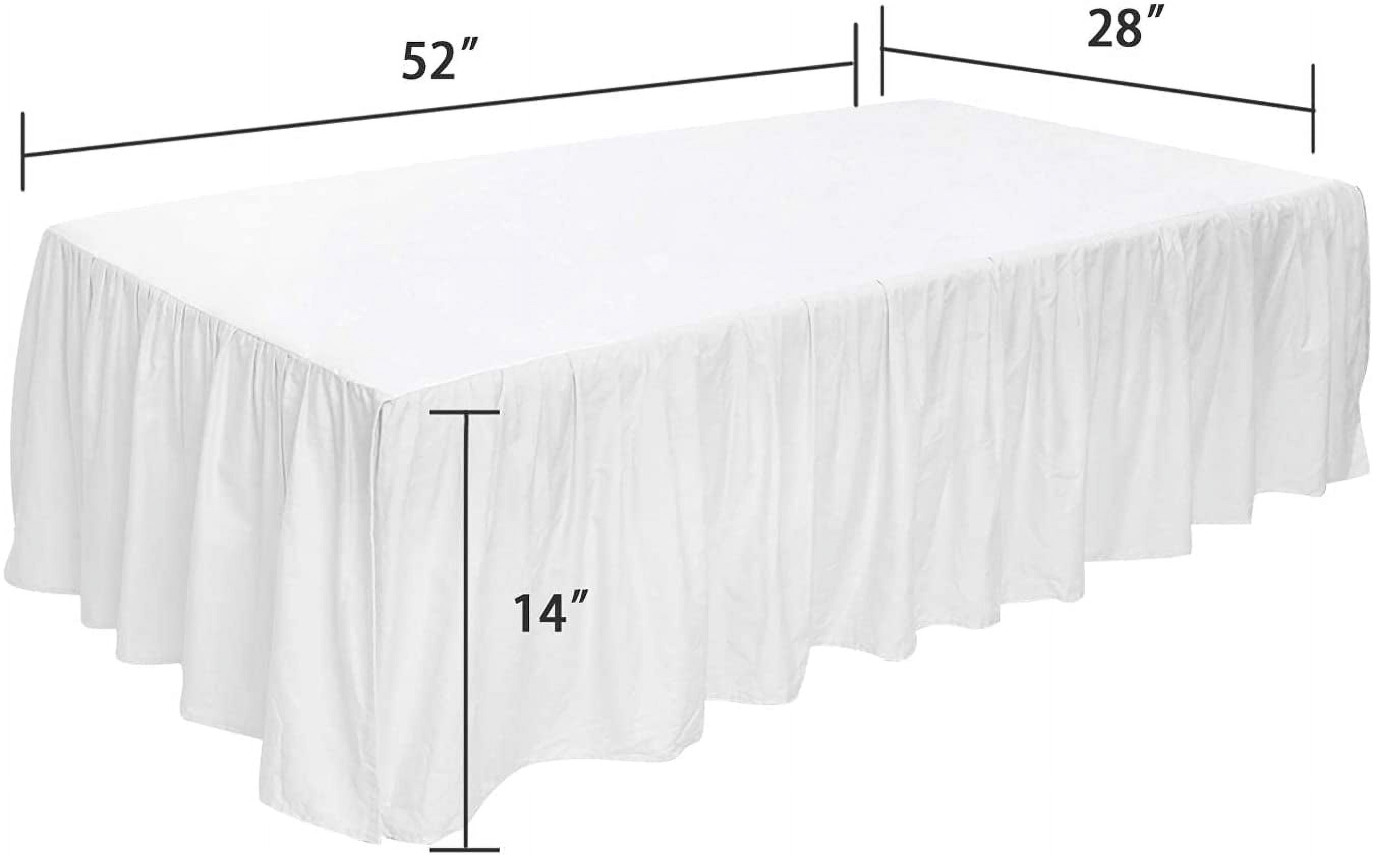 Crib Skirt Dust Ruffle, 100% Egyptian Cotton 800 Thread Count, Nursery Crib Toddler (28" x 52" x 14") Bedding Skirts for Baby Boys or Girls, 14" Drop, Navy Blue Solid
