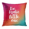 thumbnail image 1 of BOSDECO Abstract Phrase Be Brave Little One Lettering for Brush Creative Drawing Drawn Graphic Pillowcase Pillow Cover Cushion Case 20x20 inch, 1 of 1
