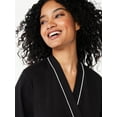 thumbnail image 3 of Joyspun Women's Cotton-Blend Wrap Robe with Long Sleeves, Sizes S-3X, 3 of 5