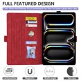 thumbnail image 4 of TECH CIRCLE for iPad Air 13 Inch Case 2024 M2,iPad Pro 12.9 inch Case (6th/5th/4th Generation 2022/2021/2020),Built in Pencil Holder Stand Folio Smart Cases with Auto Sleep/Wake,Red, 4 of 6