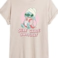 thumbnail image 3 of Lilo & Stitch - Stitch Self Care - Women's Oversized Graphic T-Shirt, 3 of 5