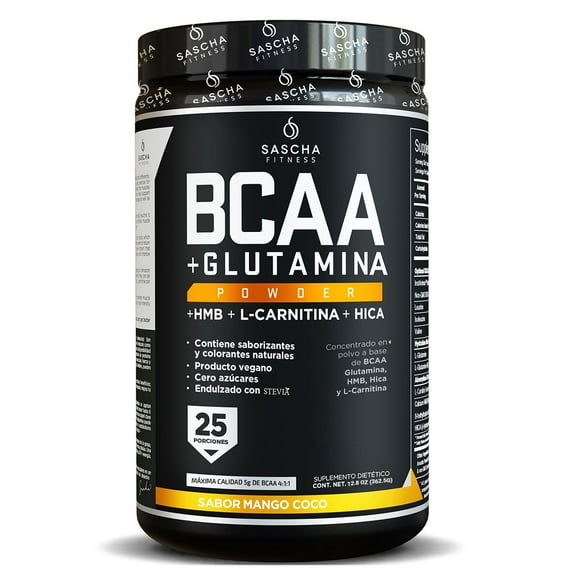 Concentrado en polvo Sascha Fitness BCAA's Mango Coco