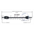 thumbnail image 1 of TrakMotive SK-8061 CV Axle Shaft Premium OEM Replacement, 1 of 4